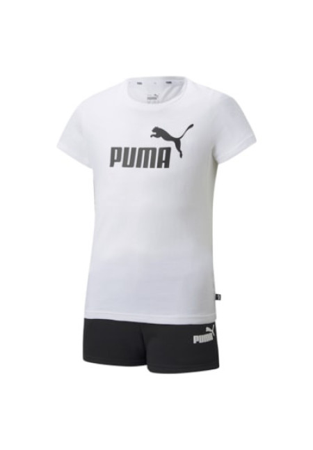 Conjunto niña Puma Logo Tee & Shorts Set G
