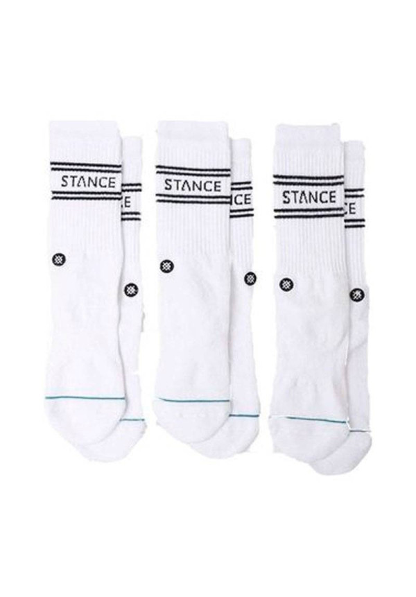 STANCE BASIC CREW 3 PACK BLANCO